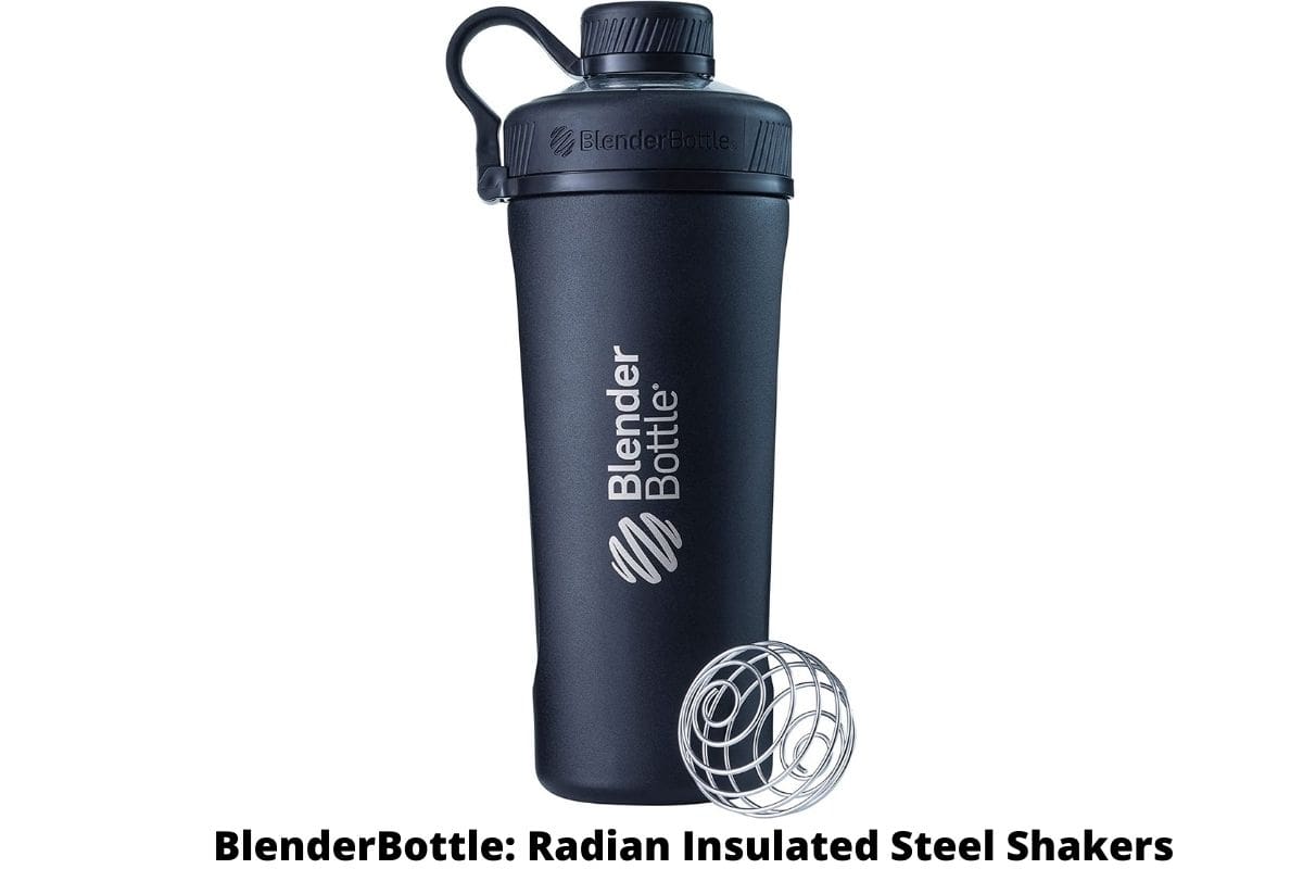 BlenderBottle: Radian Insulated Stainless Steel Protein Shakers and Blender Bottles (26- Ounce, Matte Black)